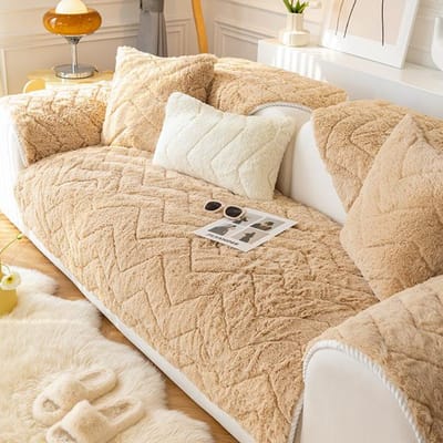 Nieuwe Dikke Pluche Bankhoes Slipbestendige Bank Handdoek Zitkussen Stoel Bankhoes Bankhoezen Voor Woonkamer Decor 1Pillowcase 30x50cm