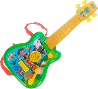 Kindergitaar - Speelgoedinstrument - Muziek Leren - Inclusief Versterker - 18 cm - Groen