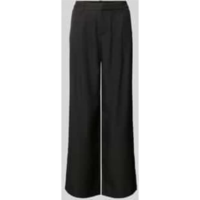 Wide fit stoffen broek met bandplooien