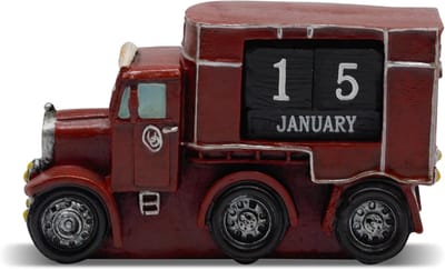 Perpetual Kalender Truck - Bureaukalender Datum Kalender - Decoratie Bureau - Vintage Truck Design