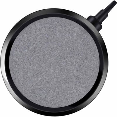 2 pièces Disque Pierre à Air Aérateur pour Pompes à Air Bacs Aquariums Étangs Diffuseur à Bulles Outil de Libération gray