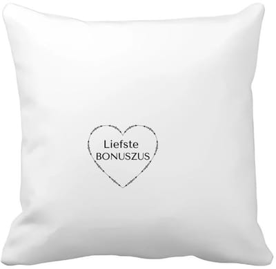 Akyol - liefste bonuszus Kussen hoes - Zus - de liefste bonuszus - verjaardag - cadeautje voor zus - zus artikelen - kado - geschenk - 40 bij 40 cm