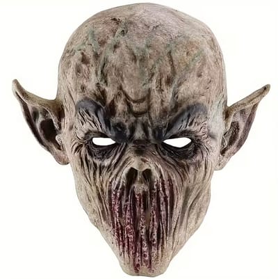 Oranje Halloween Snoepkom met Spook – Decoratieve Candy Bowl – Halloween Decoratie - 3D print 14 x 15 x 12 cm - Abrikoos
