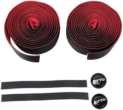 Dailygoody - Handlebar Tyre - Fietshandgreep - Non-slip - Rood-Wit - Fietsonderdelen - Duurzaam - Geschikt voor Racefiets en Mountainbike
