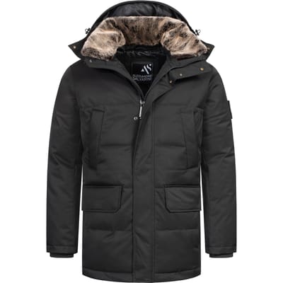 Alessandro Salvarini Heren Winterjas AS-456 – Stijlvol, Waterafstotend Met Afneembare Capuchon