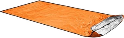 Bivak Tas - Nood Slaapzak - Outdoor Noodgeval - Winddicht Waterdicht - 235x110cm - Schokkend Oranje