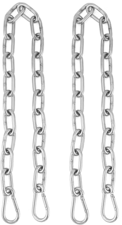 Verlengketting 65cm met M5 karabijnhaak - RVS 304 voor schommels, hangstoelen, en meer
