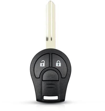 XEOD Autosleutelbehuizing - sleutelbehuizing auto - sleutel - Autosleutel / Geschikt voor: Nissan 2 knops