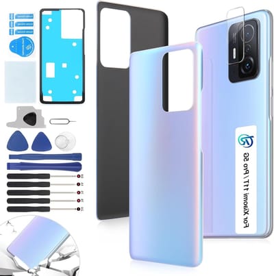 Vervangende Achtercover voor Xiaomi 11T/11T Pro 5G - Batterijdeksel en Huizen met Gereedschap (Lichtblauw) - Duurzaam, Beschermend en Stijlvol