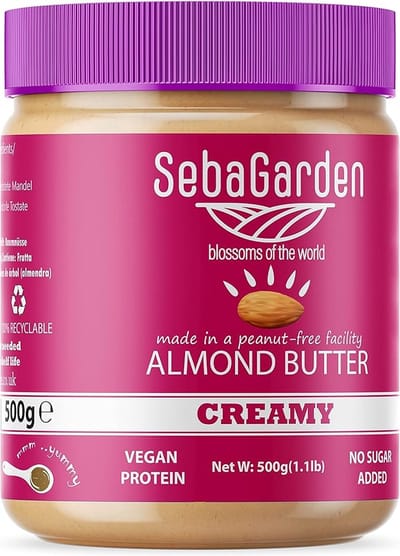 Seba Amandelboter spread - puur natuurlijke romige zachte amandel - 500g