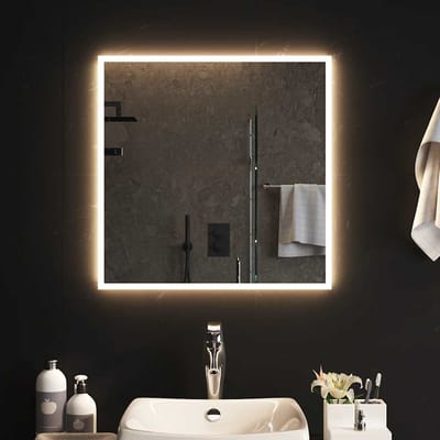 vidaXL - Badkamerspiegel - LED - 60x60 - cm