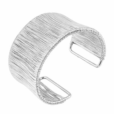 Marama Armband Julia Zilver - premium stainless steel - brede damesarmband - chique