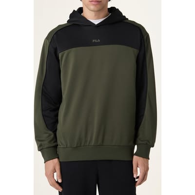 FILA Rivoli Loose Blocked Hoodie Black Größe: M | Kaputzenpullis Outlet | Herren | Schwarz