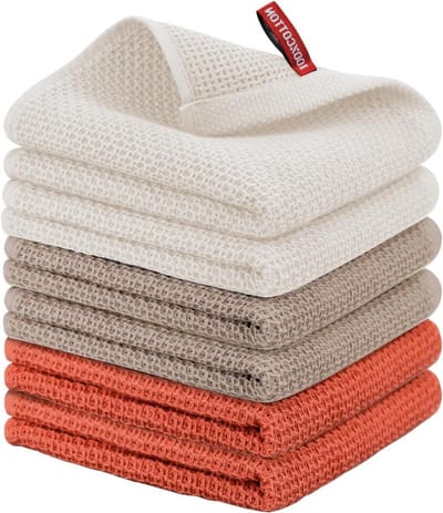 Keukendoeken Set - Theedoeken - Keuken Schoonmaken - Sneldrogend Wafelweefsel - 6 Stuks 33x71cm - Multicolor