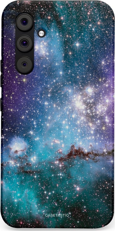 Casetastic Hoesje Geschikt voor Samsung A54 (5G) - Stijlvolle Beschermende Duo-layer Case - Nebula nachtdroom