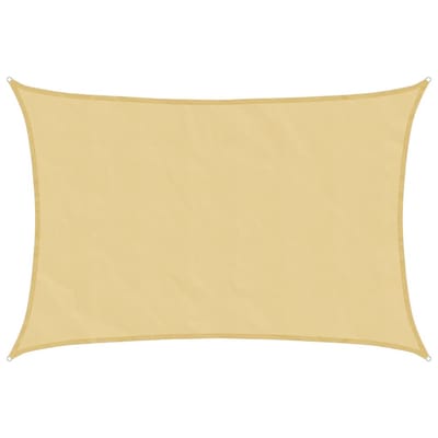 vidaXL - Zonnezeil - 4x3 - m - 100% - polyester - oxford - zandkleurig