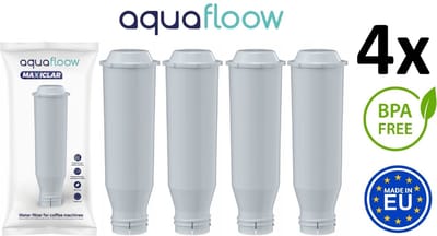 4 x AQUAFLOOW MAXICLAR WATERFILTER filter vervanging VOOR KRUPS NIVONA / MELITTA KOFFIEMACHINE (VERVANGING VOOR NIRF 700 / F088)