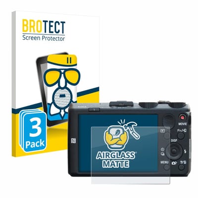 BROTECT - Screenprotector voor Sony Cyber-Shot DSC-HX60 - Folie Beschermfolie Beschermglas matte 3 Stuks