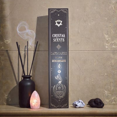 Crystal Scents Smudge Wierook Musk – 12 Doosjes – Inclusief Lapis Steen