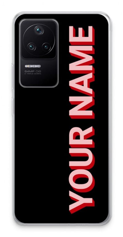 Gepersonaliseerd - Case Company® - Hoesje geschikt voor Xiaomi Poco F4 hoesje - Namecase - Soft Cover Telefoonhoesje - Bescherming aan alle Kanten en Schermrand
