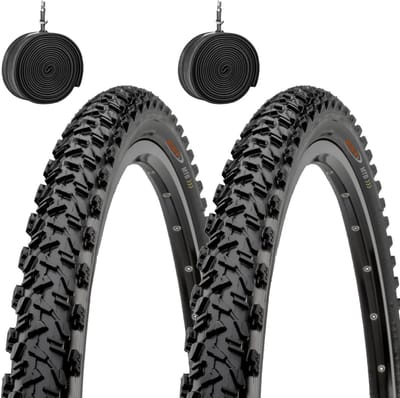 Fietsbanden Set - Banden met binnenband - Mountainbiken Fietsen - All Season Compound - 26 x 2.10 - Zwart