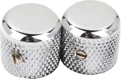 Fender 94040049 1952 Telecaster knurled knobs, 2pcs, chrome