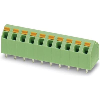 Phoenix Contact 1751244 Veerkrachtklemblok 1.50 mm² Aantal polen 10 Groen 50 stuk(s)