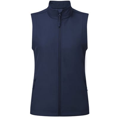 Premier Dames/Dames Windchecker Gerecycled Printbaar Gilet (Marine)
