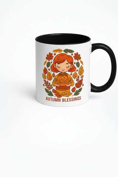 Herfstzegeningen Mok | Keramische Koffiemok met Herfst Design