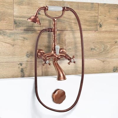 Kronenbach IOTA 2.0 exposed bath faucet with shower set 54907RMKB