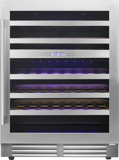 Le Chai LB468 - Wijnklimaatkast 2 zones - RVS - 60 cm breed - 46 Flessen