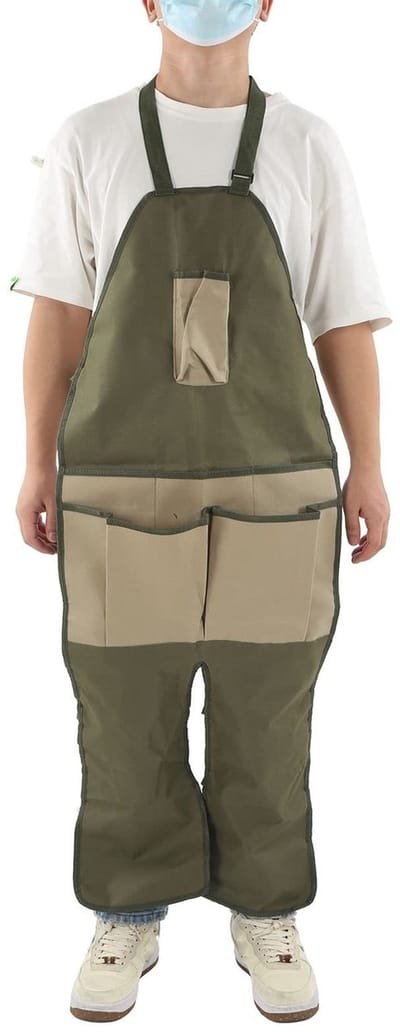 Dailygoods- Tuinschort Vuilafstotend - 600D Oxford-stof - Multi Pockets - Slijtvaste Beschermschort - Draagbaar - Tuinwerkaccessoire - Werk Schort