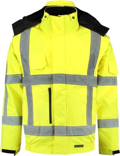 Tricorp Pilotjack - Werkjas 403006 - Fluor Geel - Maat XS