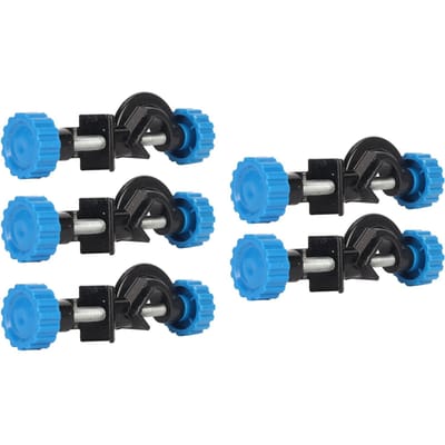 5 stuks Laboratoriumstandaard Klemhouder Aluminiumlegering Rechte Hoek Laboratoriumstandaard Klemhouder met Draaibaar black