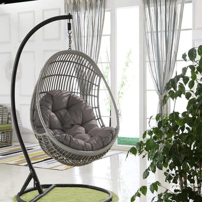 Hangmand Kussen - Schommelstoel Kussen - Buiten Ontspannen - Dik Comfort Ontwerp - 80x120 cm - Grijs