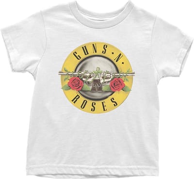 Guns N' Roses - Classic Logo Kinder T-shirt - 12 maanden - Wit