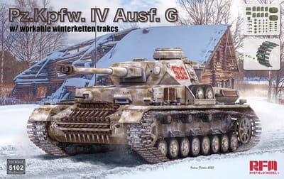 Rye Field Model Modelbouwpakket Militaire voertuigen - 5102 Pz.Kpfw.IV Ausf.G w/Winterketten Plastic - 1:35 - Modelbouw