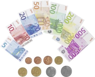 Speelgeld Set met Bankbiljetten en Munten voor Kinderen - Educatief Speelgoed