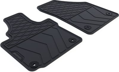 Rubber Automatten geschikt voor Volkswagen Caddy - Bouwjaar: 2004-2020 - Originele pasvorm - 2-delig - Uitvoering: Voor
