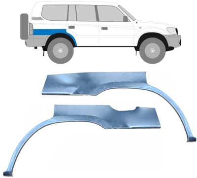 Reparatiepaneel achterspatbord voor Toyota Land Cruiser J90 1996-2002