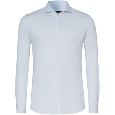 Desoto Luxury Overhemd Luxury Fine Structure Stripe Licht Blauw / male