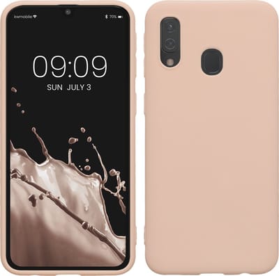 kwmobile telefoonhoesje geschikt voor Samsung Galaxy A40 - Hoesje voor smartphone - Back cover in kokosmelk