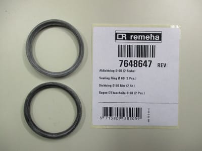 Remeha Afdichting afdekkap 60mm (2x), 7648647