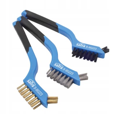 Satra S-90223 Borstelset 3-delig: Staal, Messing, Nylon
