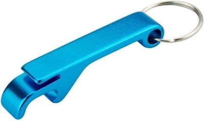 Bieropener Sleutelhanger - Flesopener - Verschillende kleuren | Kleur: Lichtblauw