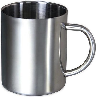 Knaak RVS Mok of Koffiebeker - 300 ML - Dubbelwandig - Roestvrij Staal