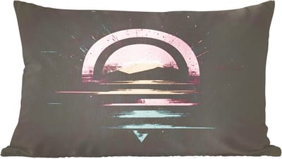Sierkussens - Kussentjes Woonkamer - 60x40 cm - Cirkel - Abstract - Roze