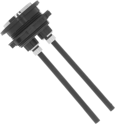 Toilet Spoelknop - Waterspoeler Knop - Toilet Reparatie - Dubbel Spaarzaam Spoelen - 6x6x6cm - Zilverkleurig