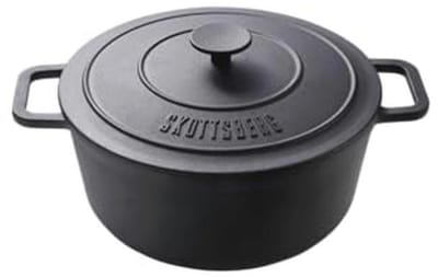Gietijzeren Braadpan 28 cm - 5.5 L - Ideaal voor Stoof- en Bakgerechten