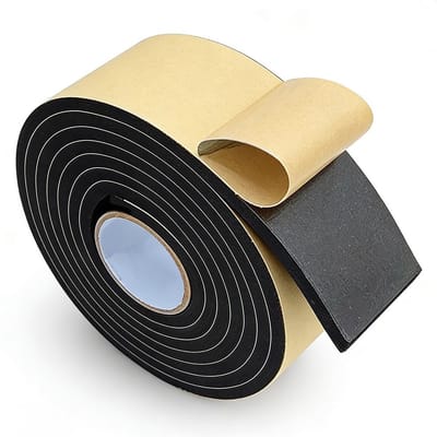 Zelfklevende Foam Tape voor Geluidsisolatie en Vibrationdemping - 6m x 50mm x 5mm, Ideaal voor Collisiebescherming en Sealing